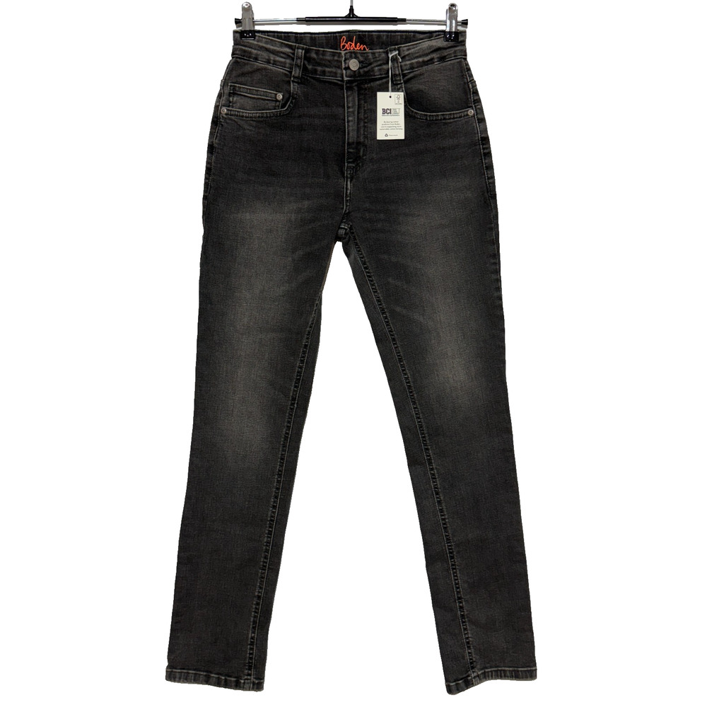 Boden Jeans Boys 14 Youth Gray Denim Straight Leg Stretch Measures 27X31 NWT‎